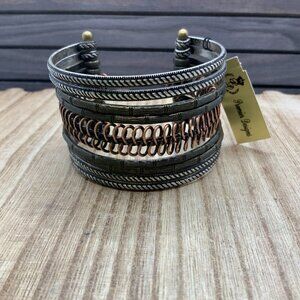 Premier Designs NWT Mixed Metal Cuff Bracelet